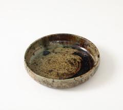  La Borne Potters Large La Borne Ceramic Low Bowl France C 1950 60 s - 4662917