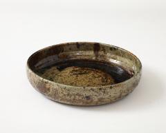  La Borne Potters Large La Borne Ceramic Low Bowl France C 1950 60 s - 4662919