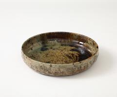  La Borne Potters Large La Borne Ceramic Low Bowl France C 1950 60 s - 4662920