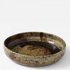  La Borne Potters Large La Borne Ceramic Low Bowl France C 1950 60 s - 4682367