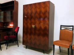  La Permanente Mobili Cant Italian Mid Century Teakwood Cabinet by La Permanente Mobili Cant 1950s - 2602216