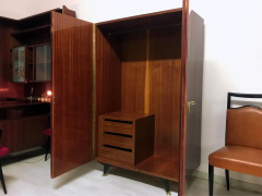  La Permanente Mobili Cant Italian Mid Century Teakwood Cabinet by La Permanente Mobili Cant 1950s - 2602217