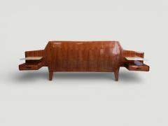  La Permanente Mobili Cant Italian Midcentury Bed Frame attributed to La Permanente Mobili 1950s - 4612635