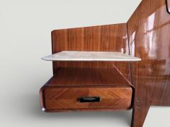  La Permanente Mobili Cant Italian Midcentury Bed Frame attributed to La Permanente Mobili 1950s - 4612636