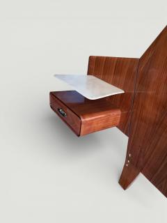  La Permanente Mobili Cant Italian Midcentury Bed Frame attributed to La Permanente Mobili 1950s - 4612640