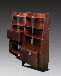  La Permanente Mobili Cant La Permanente Mobili Cant Bookcase in Rosewood Italy 1950s - 2463617