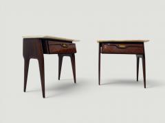  La Permanente Mobili Cant Mid Century Bedside Tables or Night Stands by La Permanente Mobili Cant 1950s - 4625423