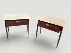  La Permanente Mobili Cant Mid Century Bedside Tables or Night Stands by La Permanente Mobili Cant 1950s - 4625427