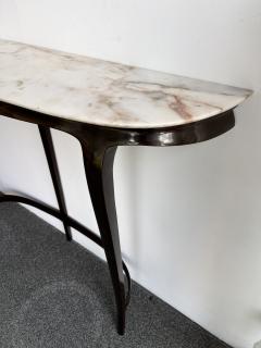  La Permanente Mobili Cant Mid Century Modern Wood and Marble Console Table by Mobili Cantu Italy 1950s - 2818651