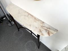  La Permanente Mobili Cant Mid Century Modern Wood and Marble Console Table by Mobili Cantu Italy 1950s - 2818660