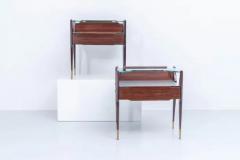  La Permanente Mobili Cant Set of 2 Night Stands by La Permanente Mobili Cant Italy 1950s - 3247599