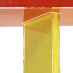  La Studio Contemporary Orange Yellow Blue in Plexiglass Console Designed by L A Studio - 3233961