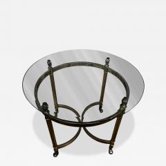  LaBarge Brass and Glass Labarge Style End Table - 4475578
