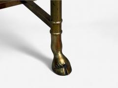  LaBarge LaBarge German Modern Brass Glass Console Table Germany 1970s - 4155058