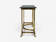  LaBarge LaBarge German Modern Console Table Brass Glass Germany 1970s - 4795324
