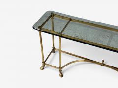 LaBarge LaBarge German Modern Console Table Brass Glass Germany 1970s - 4795327