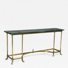  LaBarge LaBarge German Modern Console Table Brass Glass Germany 1970s - 4796134