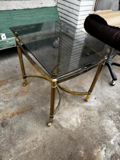  LaBarge LaBarge Style Brass and Glass End Table - 4474639