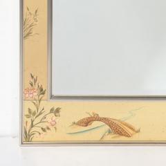  LaBarge Mid Century Gilt Eglomise w Brass Border Mirror signed D Wingard for Labarge - 4489772