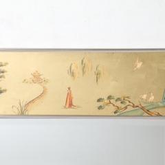  LaBarge Mid Century Gilt Eglomise w Brass Border Mirror signed D Wingard for Labarge - 4489782