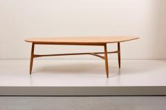  Laauser Large Boomerang Shaped Coffee Table with Polished Blonde Teak Wood by Laauser - 968724