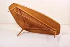  Laauser Large Boomerang Shaped Coffee Table with Polished Blonde Teak Wood by Laauser - 968731