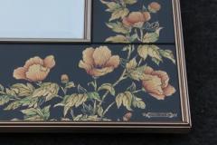  Labarge Rare Signed and Dated LaBarge Vintage Hand Reverse Painted Chinoiserie Mirror - 3330797