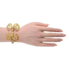  Lalaounis Ilias Lalaounis Ilias Lalaounis Vintage 18K Yellow Gold Double Ram Ruby Bracelet - 4600934