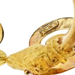  Lalaounis Ilias Lalaounis Ilias Lalaounis Vintage 18K Yellow Gold Double Ram Ruby Bracelet - 4600938