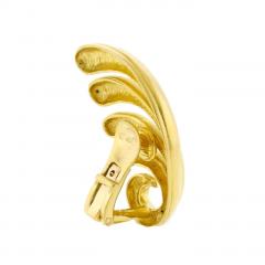  Lalaounis Lalaounis 18kt Yellow Gold Fan Wing Earrings - 4264988