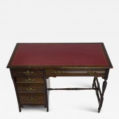  Lambs of Manchester Lamb of Manchester an Aesthetic Movement Walnut Writing Desk with New Leather - 4232909