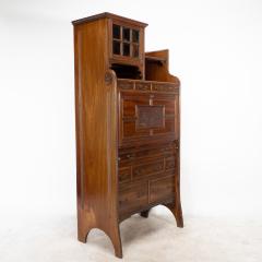  Lambs of Manchester Lambs of Manchester An Anglo Japanese Secretaire Bookcase with Lacquered Panel - 4185356