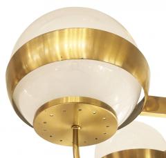  Lamperti Brass Chandelier by Lamperti Italy 1960s - 466286