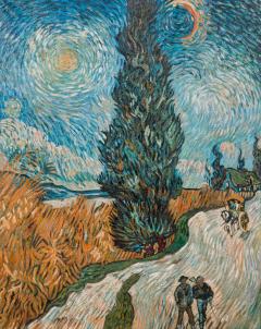  Landscape Road With Cypress And Star - 3206395
