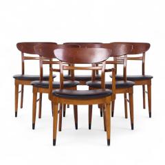  Lane Acclaim Lane Acclaim Mid Century Walnut Dining Chairs Set of 6 - 4234161