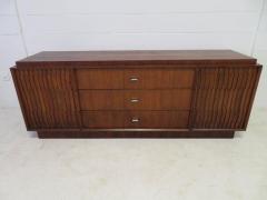  Lane Furniture Handsome American Brutalist Modern Sculptural Walnut Credenza Mid Century - 1697072