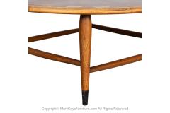  Lane Furniture Lane Acclaim Mid Century Round Dovetail Inlay Coffee Table - 3909153