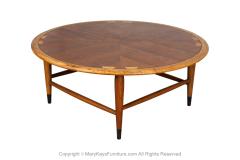  Lane Furniture Lane Acclaim Mid Century Round Dovetail Inlay Coffee Table - 3909154