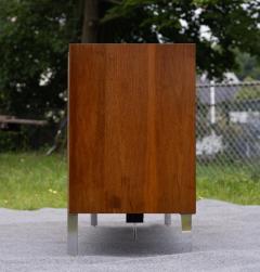  Lane Furniture Lane Altavista Walnut Rosewood 9 Drawer Long Dresser or Cabinet w Chrome Legs - 4222910
