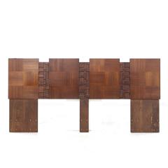  Lane Furniture Lane Brutalist Mid Century Walnut King Headboard - 3893051