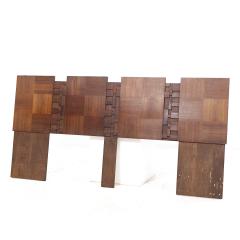  Lane Furniture Lane Brutalist Mid Century Walnut King Headboard - 3893052