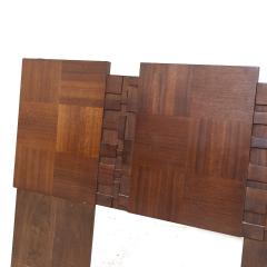  Lane Furniture Lane Brutalist Mid Century Walnut King Headboard - 3893053