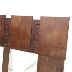  Lane Furniture Lane Brutalist Mid Century Walnut King Headboard - 3893054