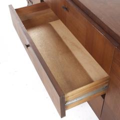  Lane Furniture Lane Brutalist Mid Century Walnut Lowboy Dresser - 3823543