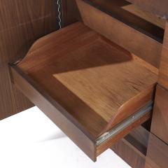  Lane Furniture Lane Brutalist Mid Century Walnut Lowboy Dresser - 3823544