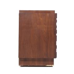  Lane Furniture Lane Brutalist Mid Century Walnut Lowboy Dresser - 3858497