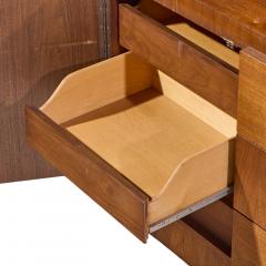  Lane Furniture Lane Brutalist Mid Century Walnut Lowboy Dresser - 4575072
