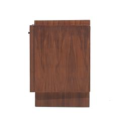  Lane Furniture Lane Brutalist Mid Century Walnut Nightstands Pair - 3824145