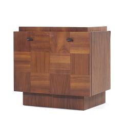  Lane Furniture Lane Brutalist Mid Century Walnut Nightstands Pair - 3824146