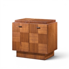  Lane Furniture Lane Brutalist Mid Century Walnut Nightstands Pair - 4711720